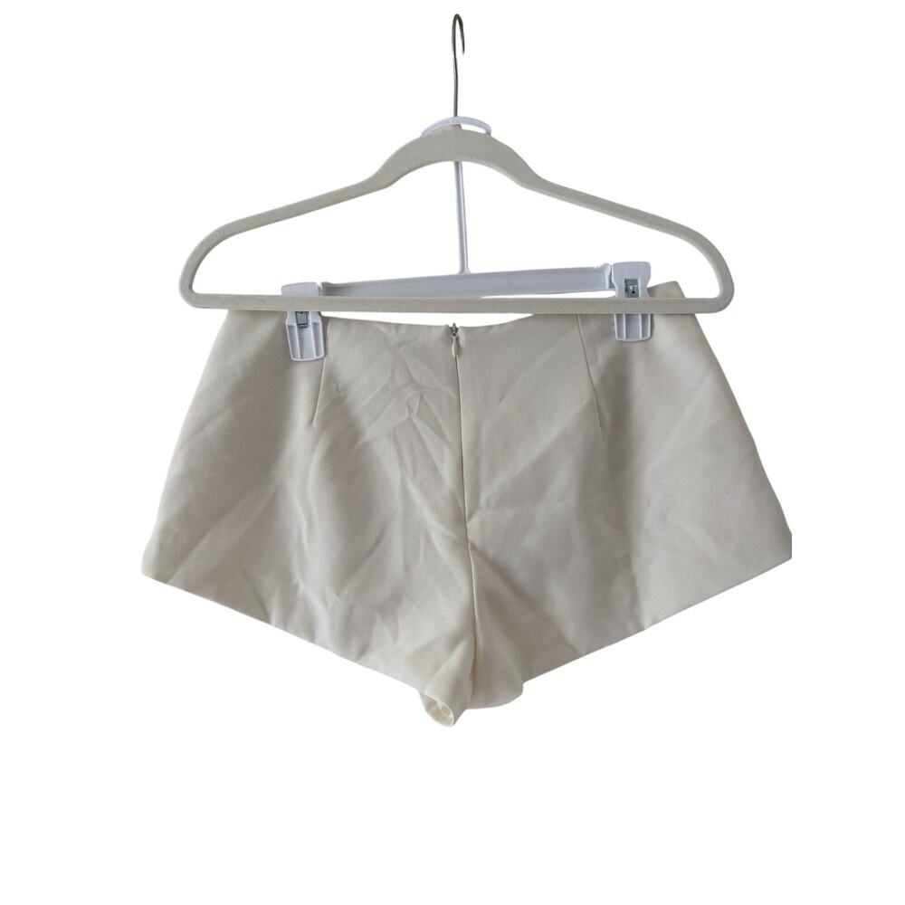 Fashion Nova White Lexi Linen Low Rise Micro Mini Shorts S - Picture 8 of 9